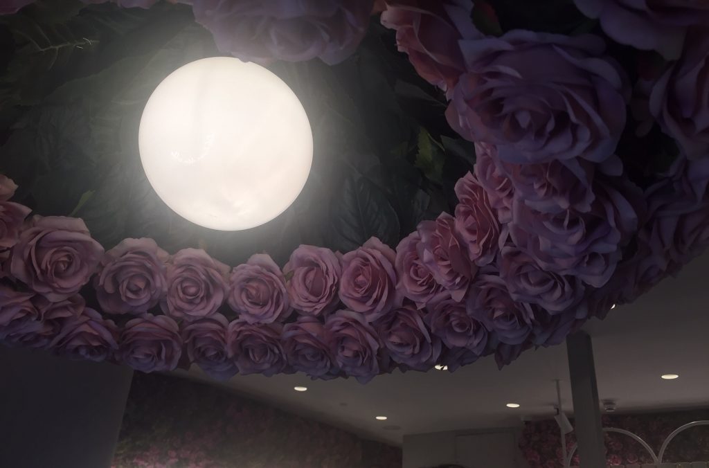 Flower Power at Elan Oxford Circus London - Elan Rose Light Fixture