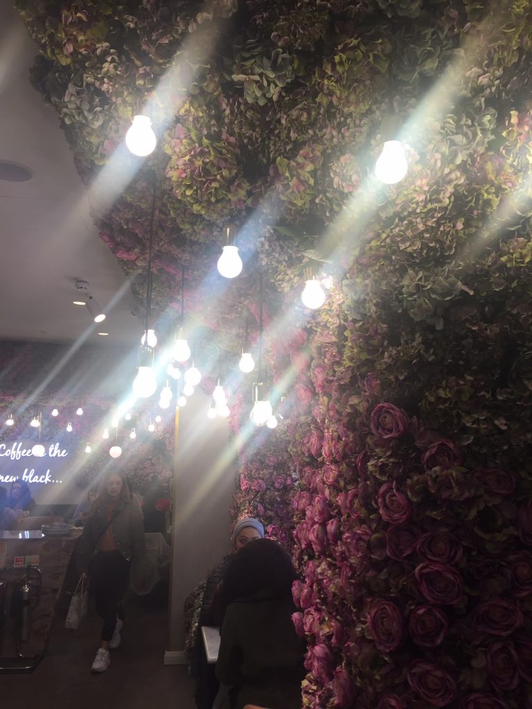 Flower Power at Elan Oxford Circus London - Flower Wall