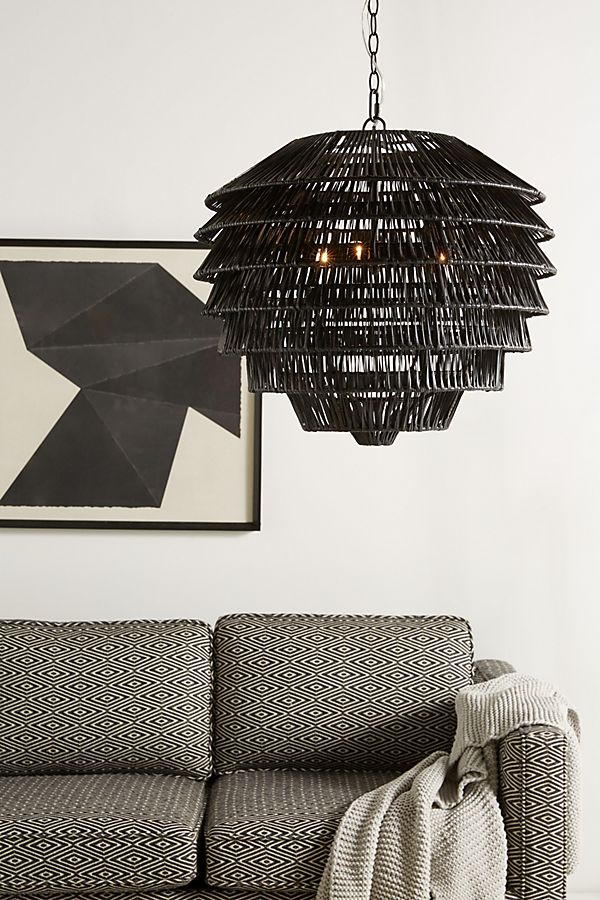 8 Rattan Styles For Lighting That Will Work For Your Home - Tiered Rattan Light