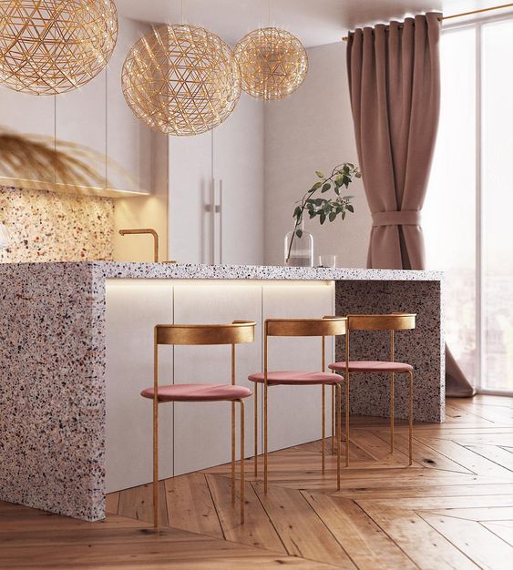 Elegant Dining and Kitchen Space by Yulia Cherviachenko