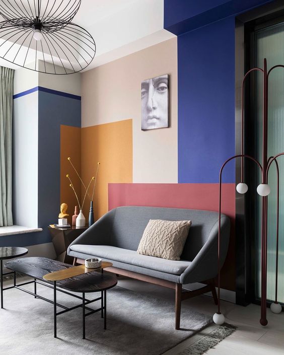 Colour Blocking For Your Interiors - Modern Living Room